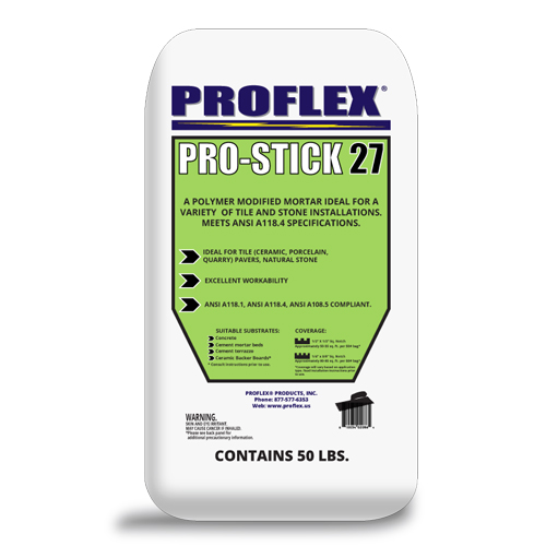 CAD Drawings PROFLEX® Products  Polymer-Modified Mortars: PROFLEX® PS27