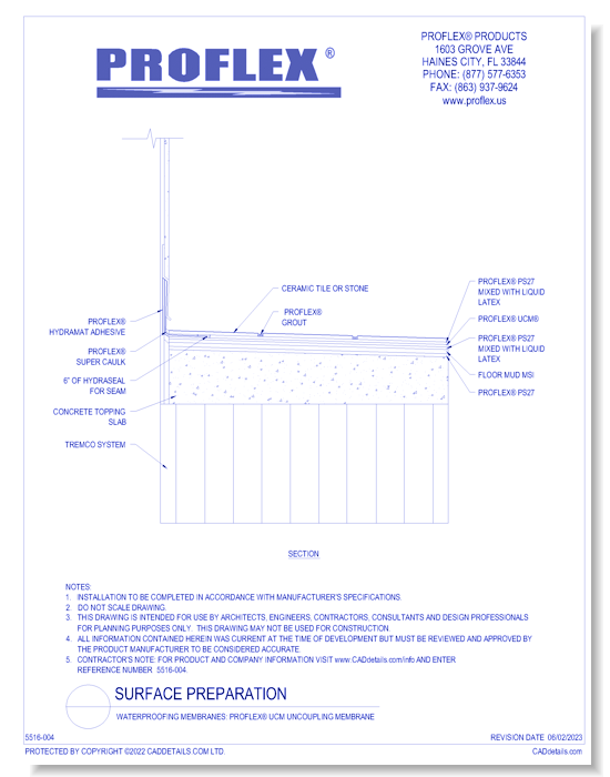 Waterproofing Membranes: PROFLEX® UCM Uncoupling Membrane