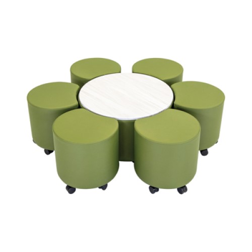 CAD Drawings BIM Models AmTab – Furniture and Signage Soft Seating - Flower - Package: SoftSeatingFlowerPackage