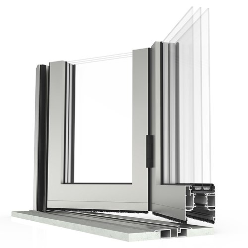 CAD Drawings Vetrina Windows Bi-Fold to One Side Door System