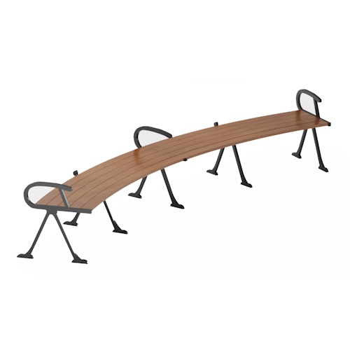 Ipe Curved Bench