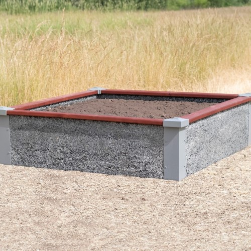 CAD Drawings Durable GreenBed 4'X4'X1' Square Raised Garden Bed Kit