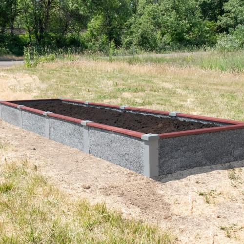 CAD Drawings Durable GreenBed 4'X16'X1' Rectangle Raised Garden Bed Kit