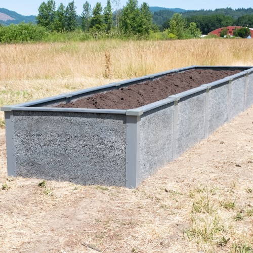 CAD Drawings Durable GreenBed 4'X20'X2' Rectangle Raised Garden Bed Kit