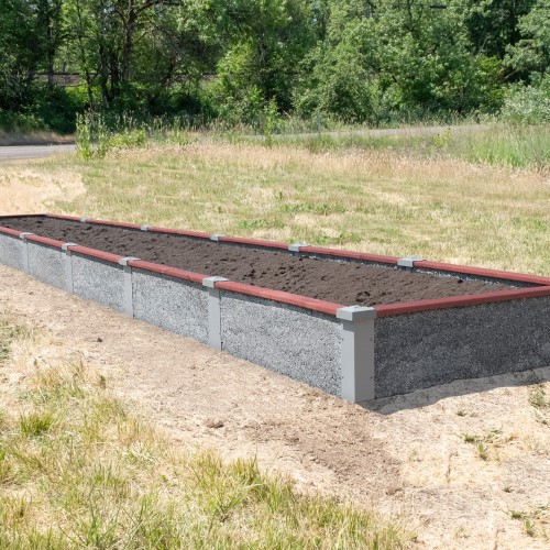 CAD Drawings Durable GreenBed 4'X24'X1' Rectangle Raised Garden Bed Kit