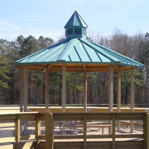View Octagon – Eight Sided, Hip Roof Shelter