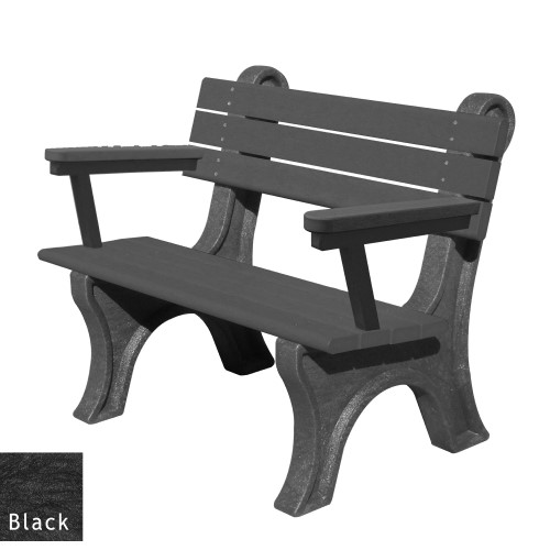 View Park Classic 4' Backed Bench with arms (ASM-PC4BA)