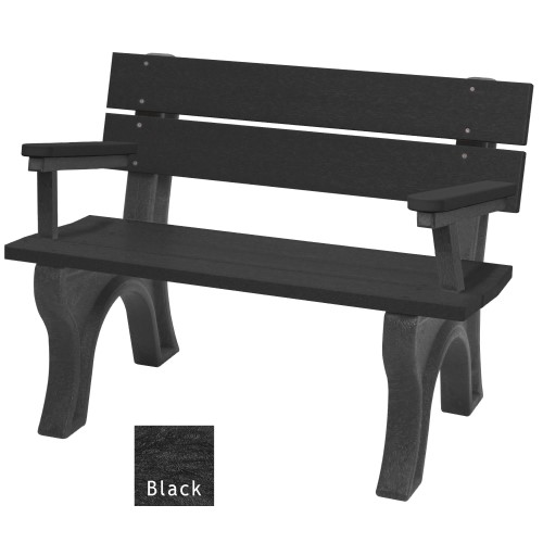 View Economizer Traditional 4' Backed Bench with arms (ASM-ET4BA)