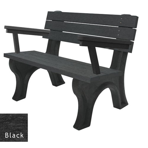 View Deluxe 4' Backed Bench with arms (ASM-DB4BA)