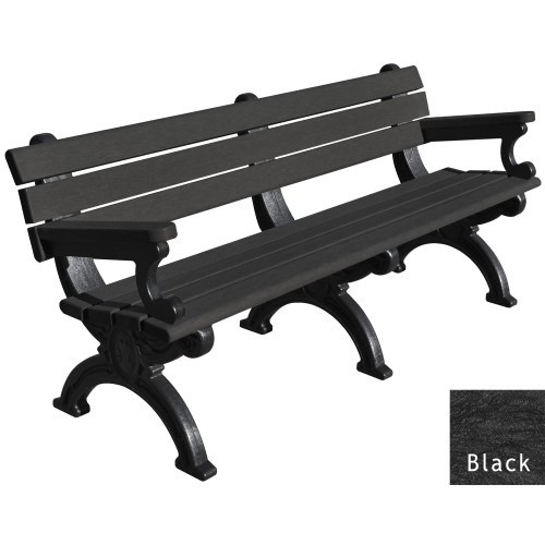 View Silhouette 6' Backed Bench with arms (ASM-SB6BA)