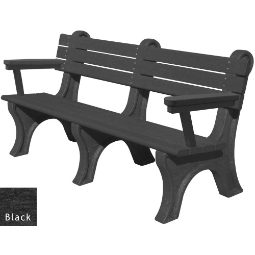 View Park Classic 6' Backed Bench with arms (ASM-PC6BA)
