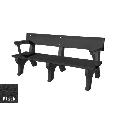 View Landmark 6' Backed Bench with arms (ASM-LB6BA)