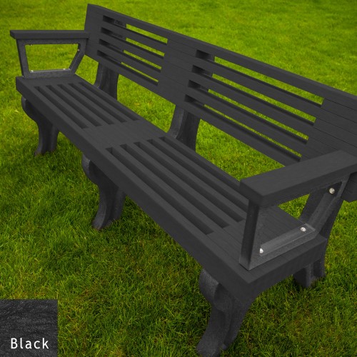 View Elite 6' Backed Bench with arms (ASM-EB6BA)