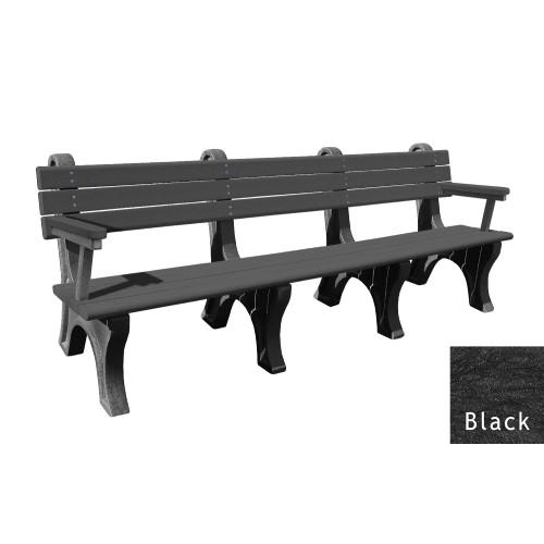 View Park Classic 8' Backed Bench with arms (ASM-PC8BA)
