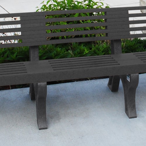 View Elite 8' Backed Bench with arms (ASM-EB8BA)