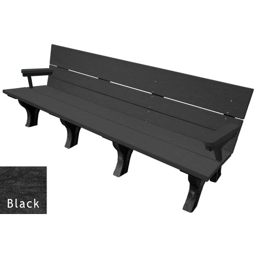 View Traditional ADA Bench 8' with arms (ASM-TB8HA)