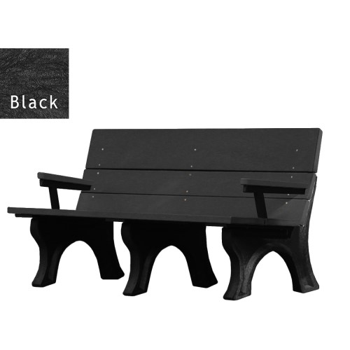View Traditional ADA Bench 6' with arms (ASM-TB6HA)