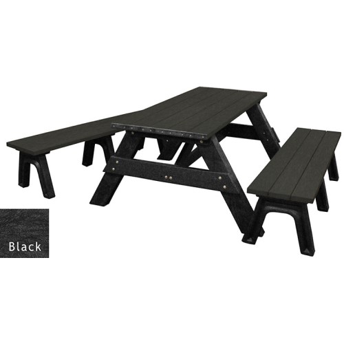 View Deluxe 6' Table w/ Detached Seats (ASM-DPT6DS)