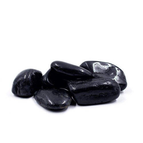 View Decorative Rock: Polished Black Pebbles
