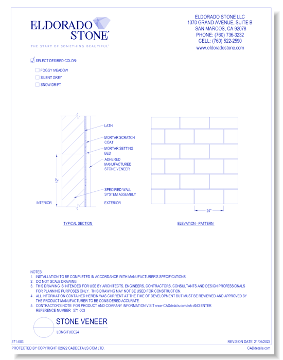 Stone Veneer: Longitude24