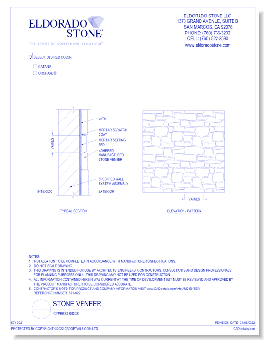 Stone Veneer: Cypress Ridge