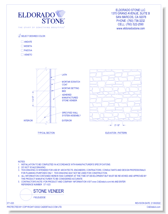 Stone Veneer: Fieldledge