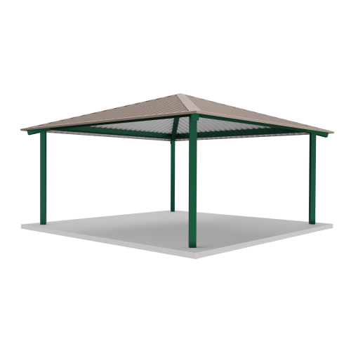 CAD Drawings BIM Models RCP Shelters, Inc. Tube Steel Square Hips: TS-SQ18-04