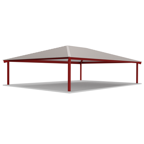 CAD Drawings BIM Models RCP Shelters, Inc. Tube Steel Rectangle Hips: TS-H3040-04