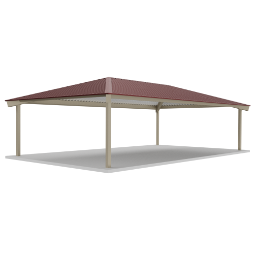 CAD Drawings BIM Models RCP Shelters, Inc. Tube Steel Rectangle Hips: TS-H2034-04