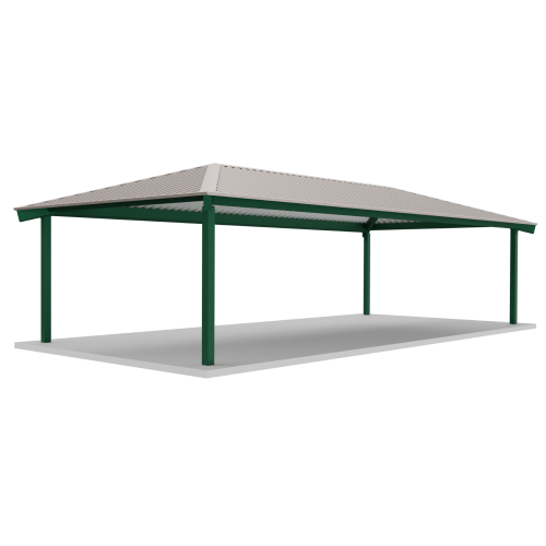 CAD Drawings BIM Models RCP Shelters, Inc. Tube Steel Rectangle Hips: TS-H1634-04
