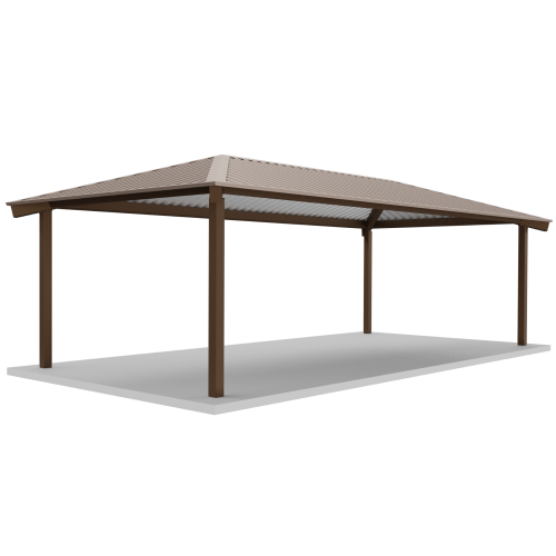 CAD Drawings BIM Models RCP Shelters, Inc. Tube Steel Rectangle Hips: TS-H1428-04