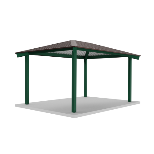 CAD Drawings BIM Models RCP Shelters, Inc. Tube Steel Rectangle Hips: TS-H1216-04