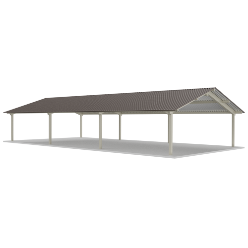 CAD Drawings BIM Models RCP Shelters, Inc. Tube Steel Gable: TS-G3060-04