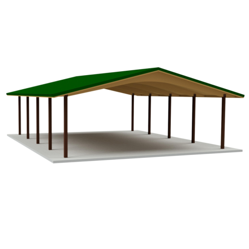 CAD Drawings RCP Shelters, Inc. Laminated Wood Gable: LW-3036-03