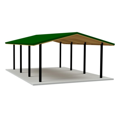 CAD Drawings RCP Shelters, Inc. Laminated Wood Gable: LW-2028-03