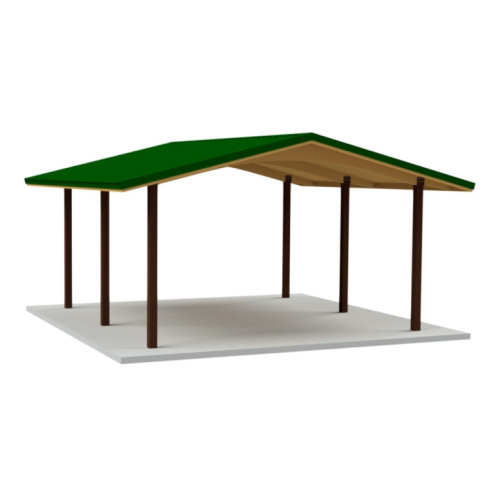 CAD Drawings RCP Shelters, Inc. Laminated Wood Gable: LW-2020-03