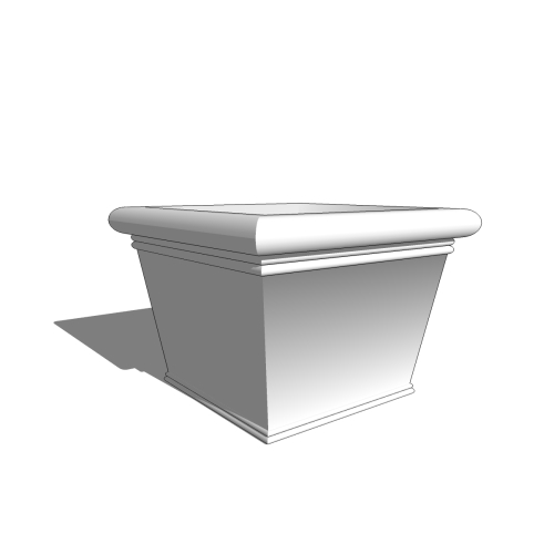 CAD Drawings BIM Models The Chandler Company Square Planters
