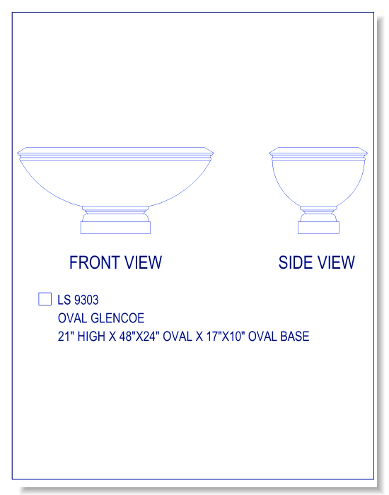 Oval Glencoe (21 Inch High), Page Three