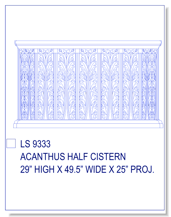 Acanthus Planter  (29 Inch High)