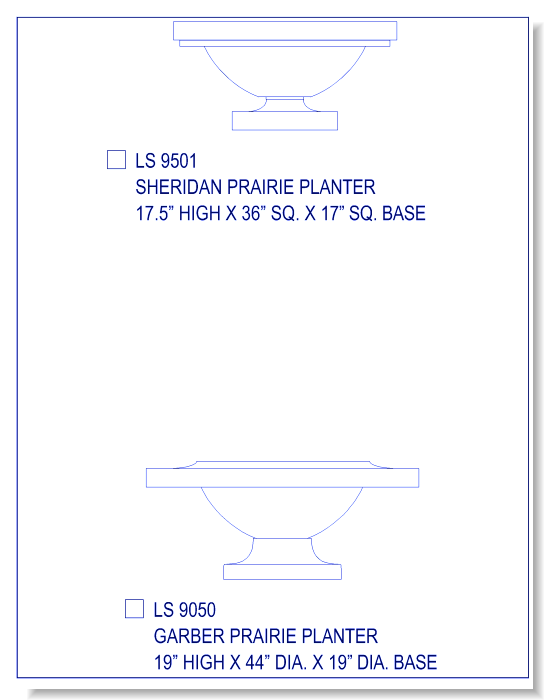 Garber and Sheridan Planter  (17.5 - 19 Inch High)