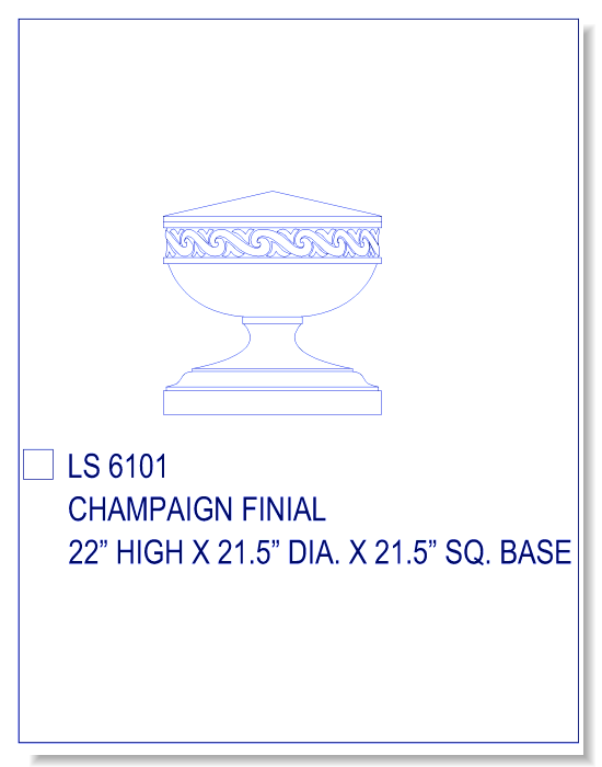 Champaign Finial