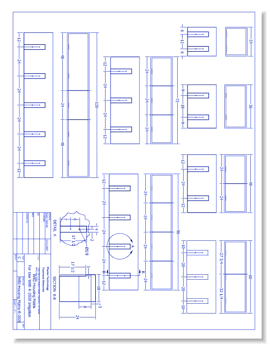 Wilshire 2 Boxes - WB2-Housing Matrix For Use w/ R-2020 Irrigation