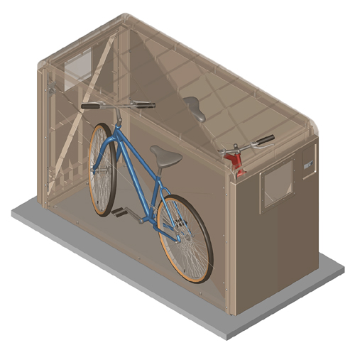 CAD Drawings BIM Models CycleSafe, Inc. EcoPark Bike Lockers
