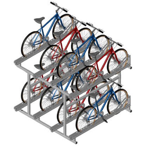 CAD Drawings CycleSafe, Inc. Octo Hi-Density Bike Rack