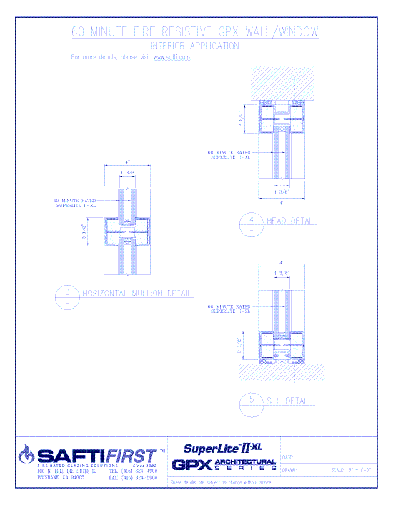 GPX Architectural Series: 60 Minute Fire Resistive Wall – Interior