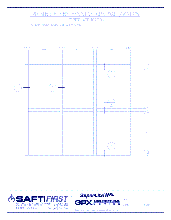 GPX Architectural Series: 120 Minute Fire Resistive Wall – Interior