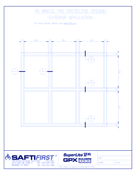 GPX Builders Series: 45 Minute Fire Protective Opening with SuperLite II-XL 45 – Exterior
