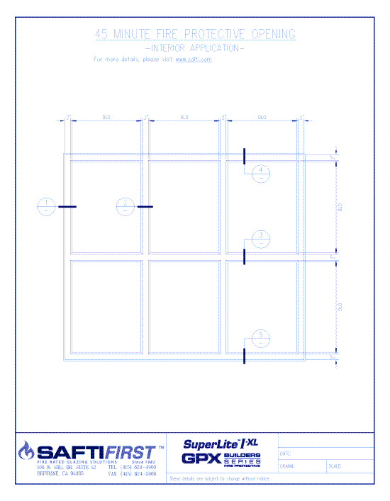 GPX Builders Series: 45 Minute Fire Protective Opening with SuperLite I-XL 45 – Interior