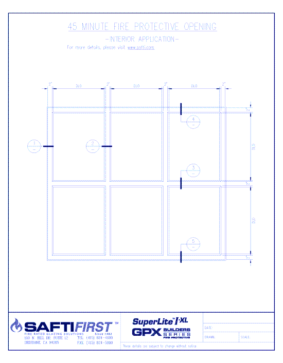 GPX Builders Series: 45 Minute Fire Protective Opening with SuperLite I-XL 45 IGU – Interior