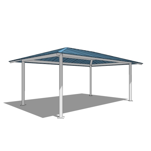 CAD Drawings BIM Models ICON Shelter Systems Inc. Rectangle Hipped Shelters